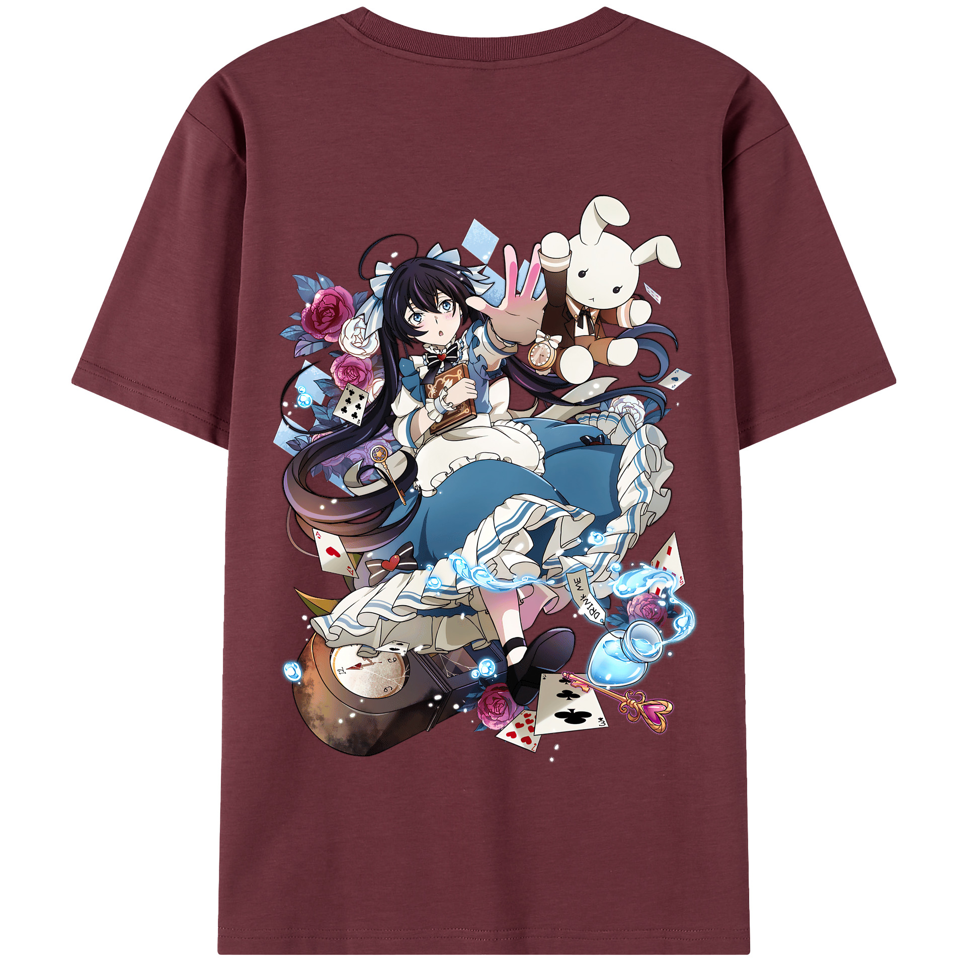 （画像用） 文豪ストレイドッグス Bungo Stray Dogs 綿100％半袖Tシャツ（背面プリント）